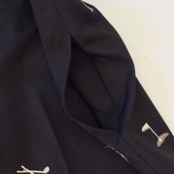 Coral Bay Golf Black Shorts Embroidered Pockets Women’s Size 12 - Picture 5 of 13